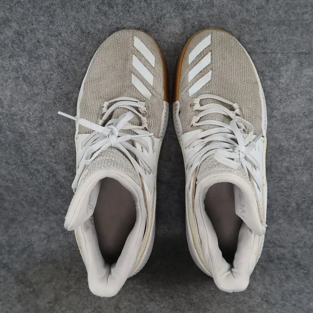 Adidas Shoes Mens 8.5 Basketball Sneakers Dame 3 Athletic Sport Trainers Lace Up